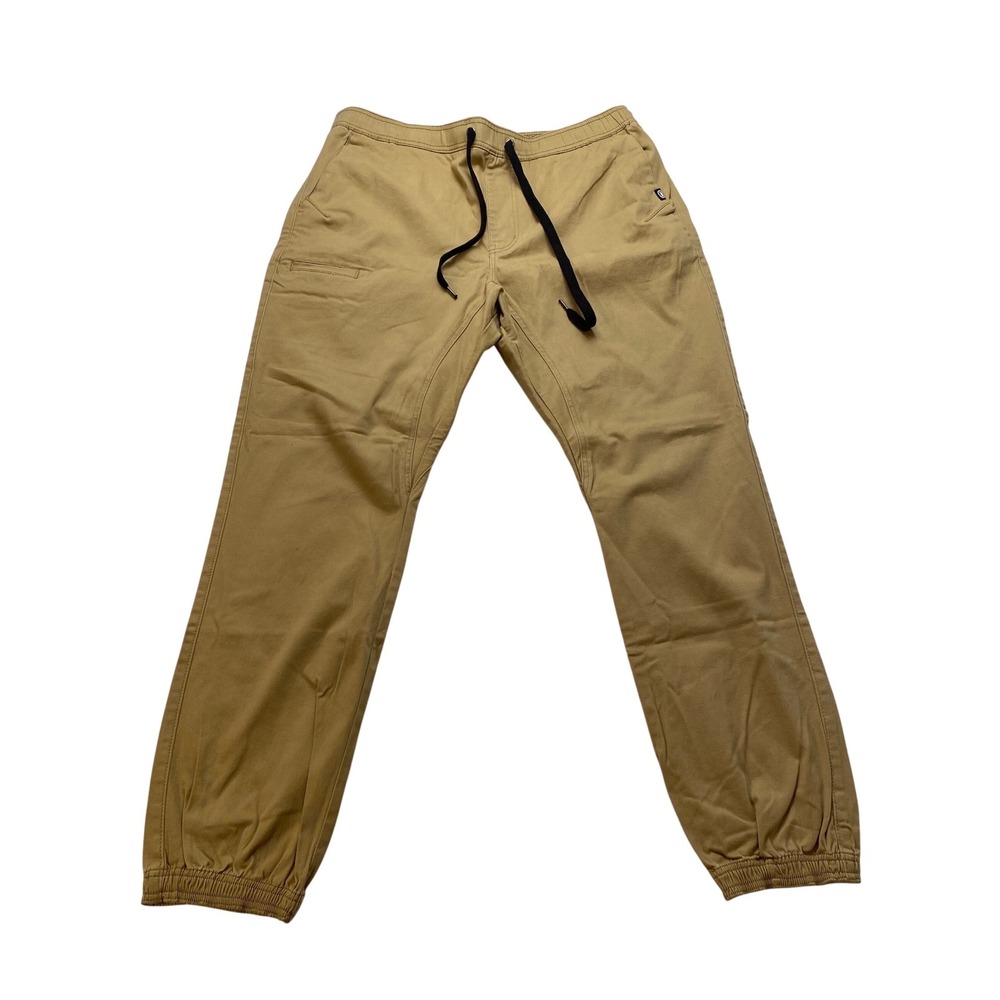 Ecko Unltd Joshua Jogger Mens 38‎ Khaki Stretch Twill Pants EM-DK43R-6X NWT